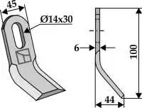 Y-Messer 100x45mm